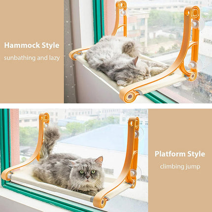 Cat Hammock for Wall Window Glass Suction Cup Style Comfortable Space Saving