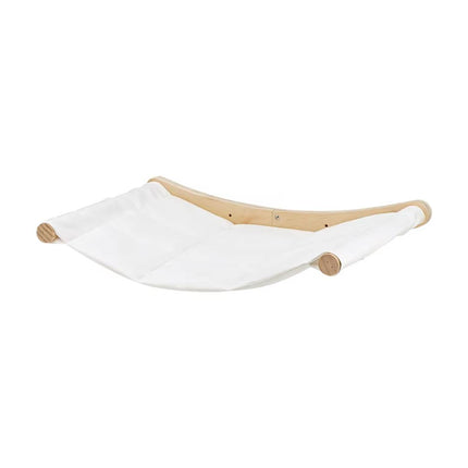Wall Mounted Cat Hammock Soft Bed Natural Wood Arms