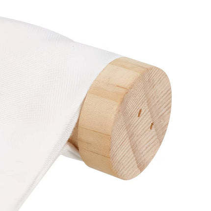 Wall Mounted Cat Hammock Soft Bed Natural Wood Arms