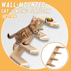 4 Step Cat Climbing Shelf Wall Mounted Perch Scratching Post Ladder Platform