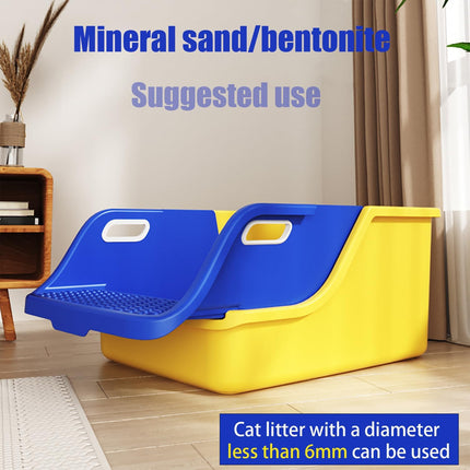 Enclosed Extra Large Cat Litter Box Pet Toilet for Cats Anti Odor Easy Clean