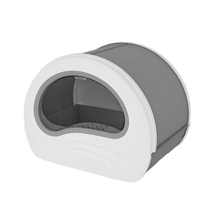 Large Fully Enclosed Cat Litter Box Pet Toilet Odour Control Easy Clean Tray