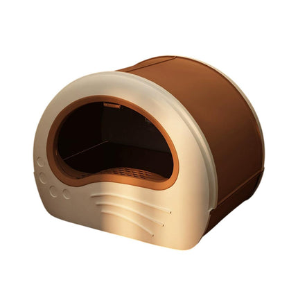 Large Fully Enclosed Cat Litter Box Pet Toilet Odour Control Easy Clean Tray