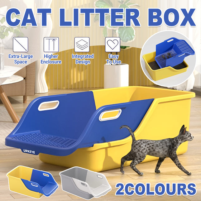 Enclosed Extra Large Cat Litter Box Pet Toilet for Cats Anti Odor Easy Clean