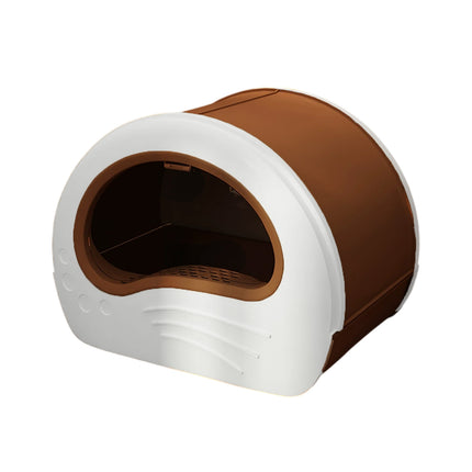 Large Fully Enclosed Cat Litter Box Pet Toilet Odour Control Easy Clean Tray