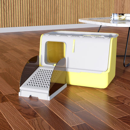 Cat Litter Box Ramp Anti Litter Tracking Non Slip Pet Kitty Accessory Easy Clean