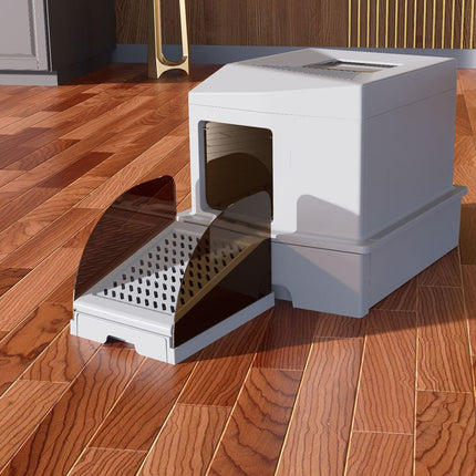 Cat Litter Box Ramp Anti Litter Tracking Non Slip Pet Kitty Accessory Easy Clean