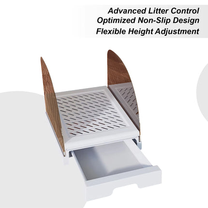 Cat Litter Box Ramp Anti Litter Tracking Non Slip Pet Kitty Accessory Easy Clean