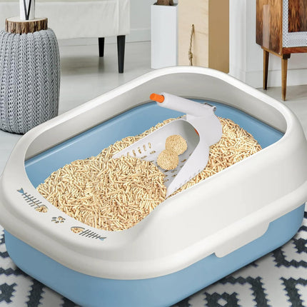 Sharp Angle Cat Litter Scoop Multi Functional Scraper Pet Poop Cleaning Tool