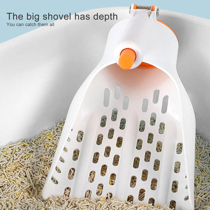 Sharp Angle Cat Litter Scoop Multi Functional Scraper Pet Poop Cleaning Tool