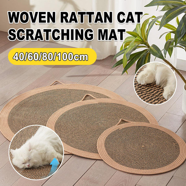 Cooling Rattan Cat Mat Summer Pet Sleeping Products Durable Cat Scratch Board