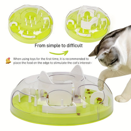 Cat Maze Slow Feeder Bowl Interactive Pet Food Dispenser Toy Anti Gulping Feeder