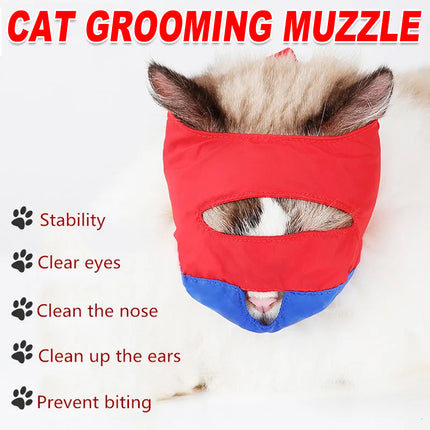 Anti Bite Pet Cat Muzzle Professional Ear Cleaning Anti Protective Mask For Cats