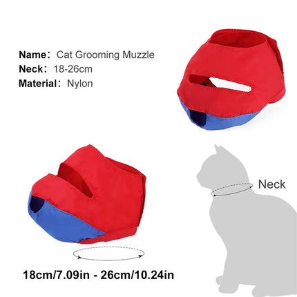 Anti Bite Pet Cat Muzzle Professional Ear Cleaning Anti Protective Mask For Cats