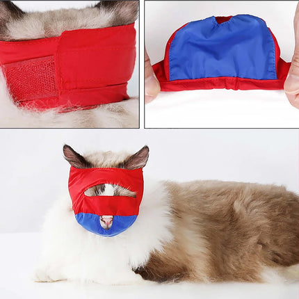 Anti Bite Pet Cat Muzzle Professional Ear Cleaning Anti Protective Mask For Cats