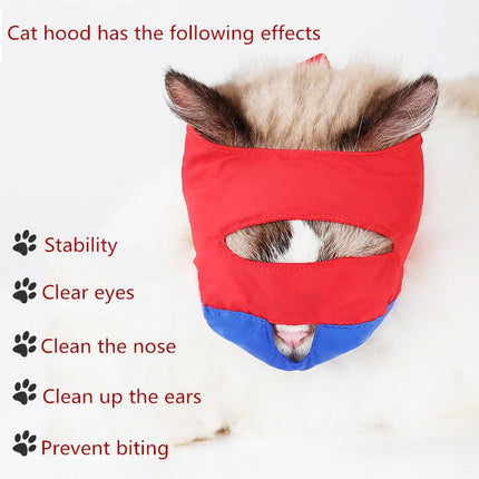 Anti Bite Pet Cat Muzzle Professional Ear Cleaning Anti Protective Mask For Cats