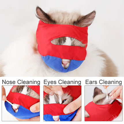 Anti Bite Pet Cat Muzzle Professional Ear Cleaning Anti Protective Mask For Cats