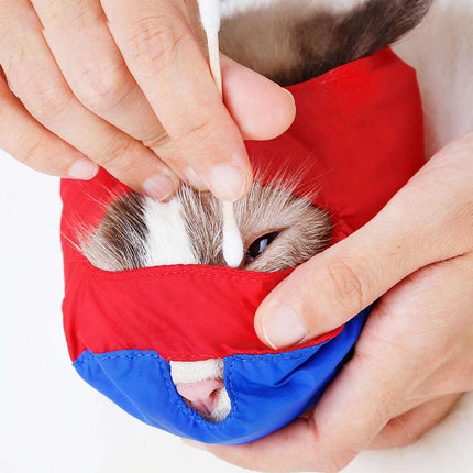 Anti Bite Pet Cat Muzzle Professional Ear Cleaning Anti Protective Mask For Cats