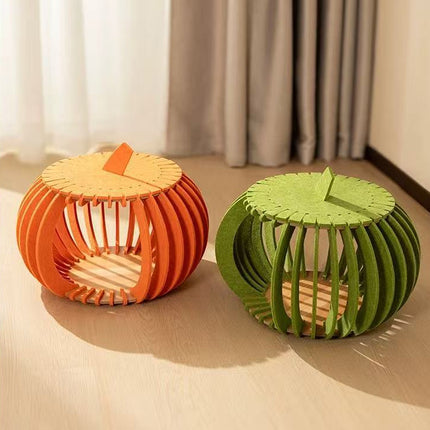 Cat Nest All-season Universal Model Creative Pumpkin Felt Cat Sleep Nest Toy