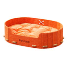 Pet Sleeping Bed Felt Cat Nest Warm Dog Bed Soft Indoor Cushion Removable Design