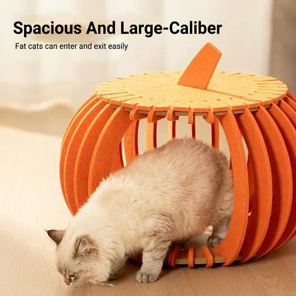 Cat Nest All-season Universal Model Creative Pumpkin Felt Cat Sleep Nest Toy