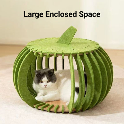 Cat Nest All-season Universal Model Creative Pumpkin Felt Cat Sleep Nest Toy