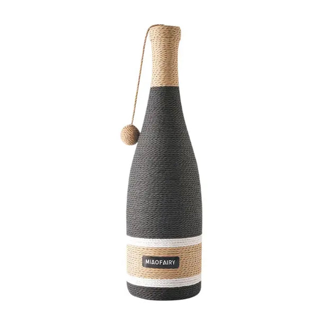 Vertical Cat Claw Wine Bottle Toy Kitten Scratcher Interactive Pet Play Chew Fun