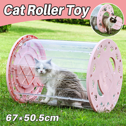 Portable Outdoor Cat Training Roller Interactive Pet Exercise Toy Durable