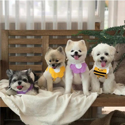 Cat Saliva Towel Pet Supplies Clothes Decoration Supplies Triangle Towel Dog AU - Aimall