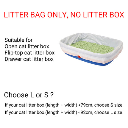 10 PCS Disposable Pet Waste Bags Cat Litter Bags Thickened Heavy Duty Leakproof