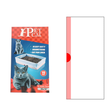 10 PCS Disposable Pet Waste Bags Cat Litter Bags Thickened Heavy Duty Leakproof