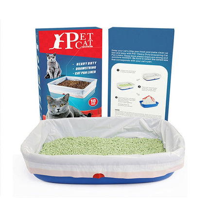 10 PCS Disposable Pet Waste Bags Cat Litter Bags Thickened Heavy Duty Leakproof