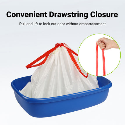 10 PCS Disposable Pet Waste Bags Cat Litter Bags Thickened Heavy Duty Leakproof