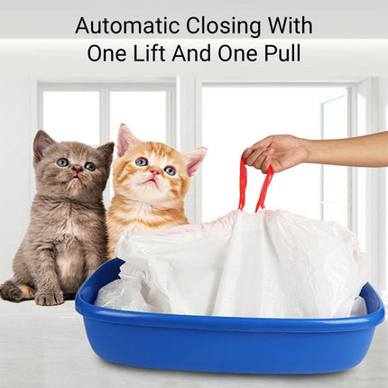 10 PCS Disposable Pet Waste Bags Cat Litter Bags Thickened Heavy Duty Leakproof