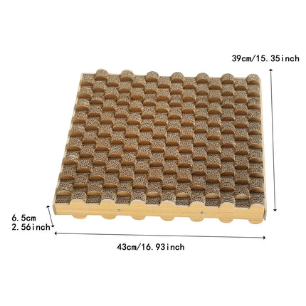 Cat Entertainment Corrugated Scratching Board Cat Toy Anti Scratch Durable