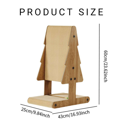 Vertical Cat Scratcher Bed 2 in 1 Durable Non Shed for Indoor Cats Scratching