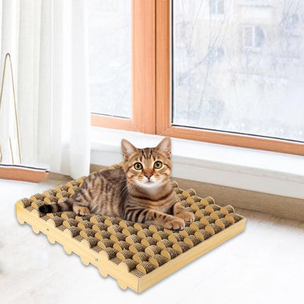 Cat Entertainment Corrugated Scratching Board Cat Toy Anti Scratch Durable