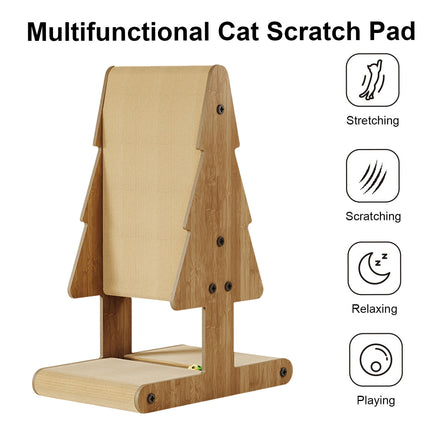 Vertical Cat Scratcher Bed 2 in 1 Durable Non Shed for Indoor Cats Scratching