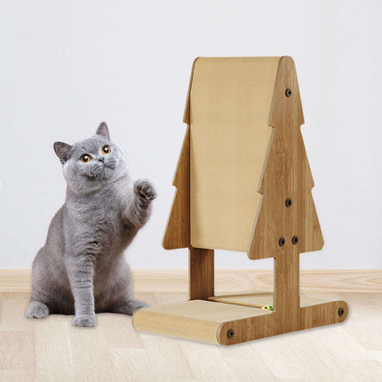 Vertical Cat Scratcher Bed 2 in 1 Durable Non Shed for Indoor Cats Scratching