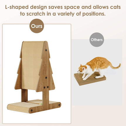 Vertical Cat Scratcher Bed 2 in 1 Durable Non Shed for Indoor Cats Scratching
