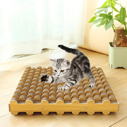 Cat Entertainment Corrugated Scratching Board Cat Toy Anti Scratch Durable