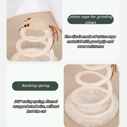Durable Cat Scratching Board Interactive Scratch Pad Toy for Cats and Kittens