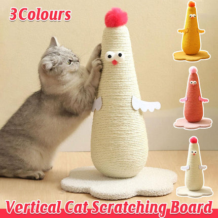 Vertical Cat Scratching Post Sturdy Claw Sharpening Board Durable Sisal Cat Toy