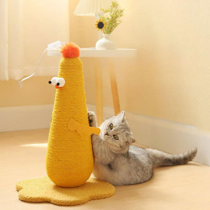 Vertical Cat Scratching Post Sturdy Claw Sharpening Board Durable Sisal Cat Toy