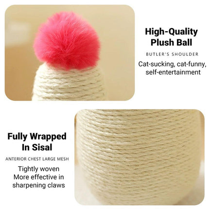 Vertical Cat Scratching Post Sturdy Claw Sharpening Board Durable Sisal Cat Toy