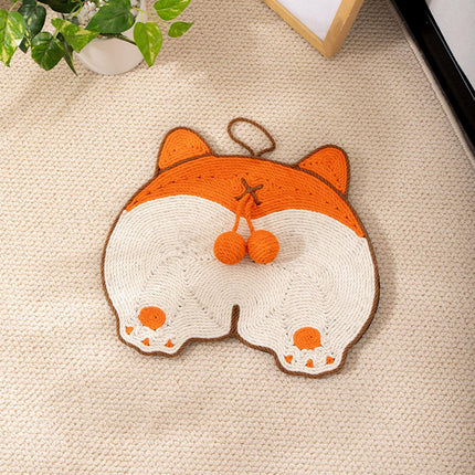 Pet Cat Scratching Mat Durable Wear Resistant Hangable Scratch Pad Cat Toy