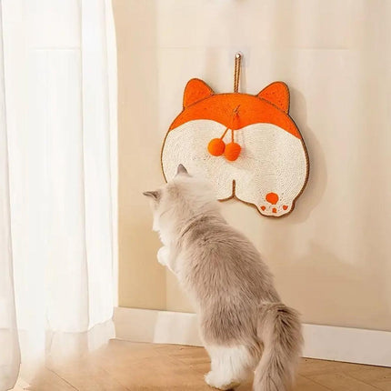 Pet Cat Scratching Mat Durable Wear Resistant Hangable Scratch Pad Cat Toy
