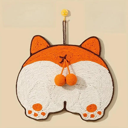 Pet Cat Scratching Mat Durable Wear Resistant Hangable Scratch Pad Cat Toy