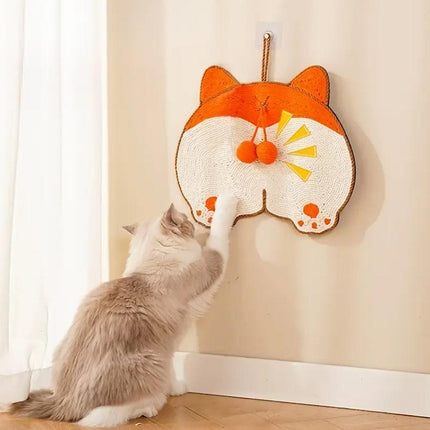 Pet Cat Scratching Mat Durable Wear Resistant Hangable Scratch Pad Cat Toy