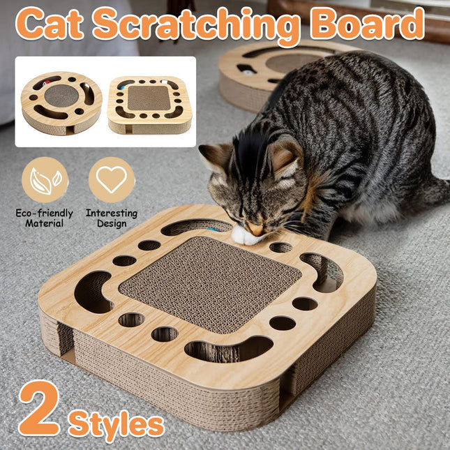 Cat Toy Interactive Turntable Ball Track Tower Pet Claw Training Play Exercise